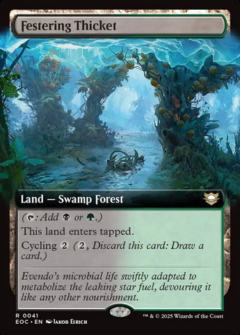 Festering Thicket 41/191 (Commander: Edge of Eternities)  - Extended Art