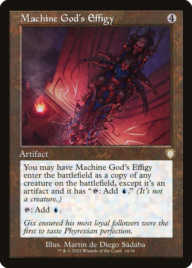 Machine Gods Effigy Retro Frame 16 (Commander: The Brothers' War) 