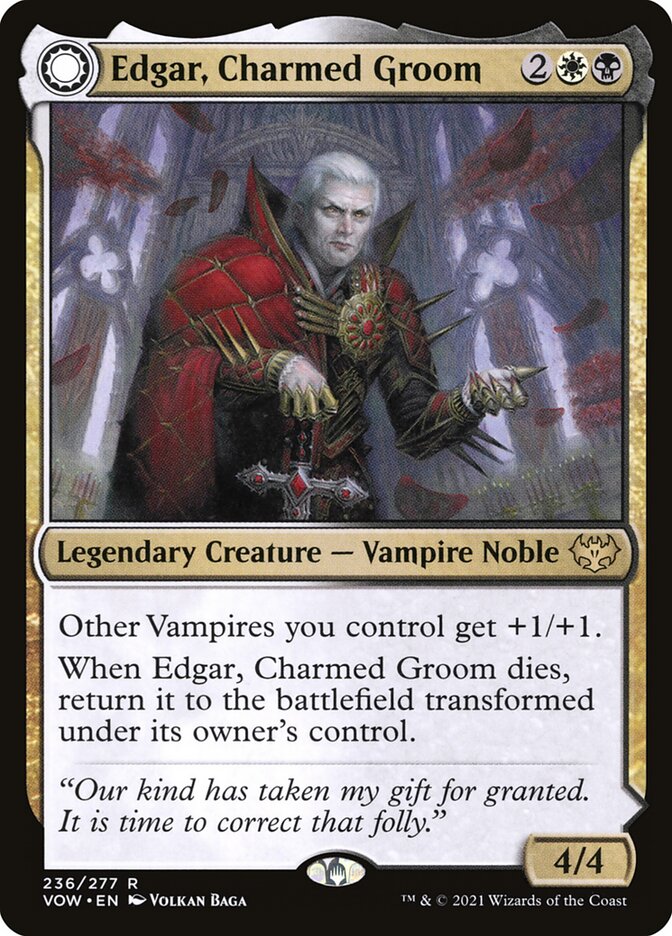 Edgar, Charmed Groom // Edgar Markov's Coffin 236/277 (Innistrad: Crimson Vow) 