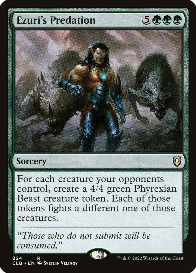 Ezuri's Predation 824 (Commander Legends: Battle for Baldur's Gate) 