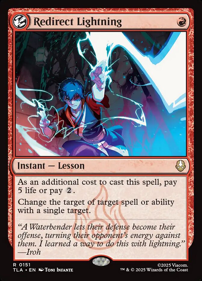 Redirect Lightning 151 (Avatar: The Last Airbender)  - Foil