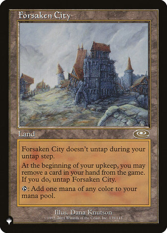Forsaken City PLS-139/5075 (The List Reprints) 