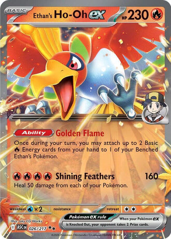 Ethan's Ho-Oh ex 026/217 (ME: Ascended Heroes)  - Holofoil