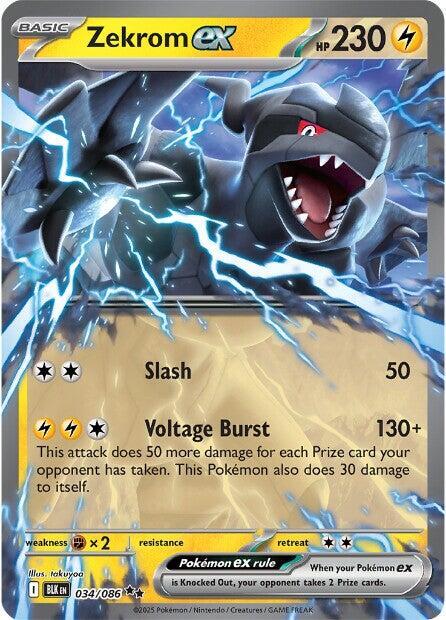 Zekrom ex 034/086 (SV: Black Bolt)  - Holofoil