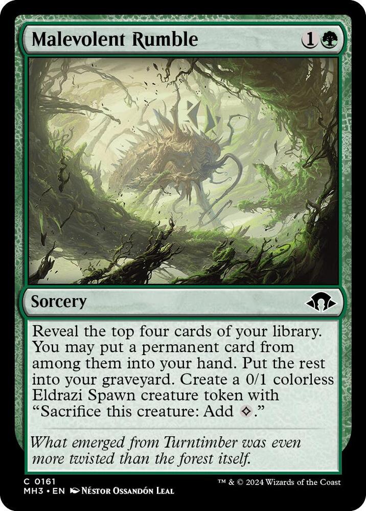 Malevolent Rumble 161/319 (Modern Horizons 3)  - Foil