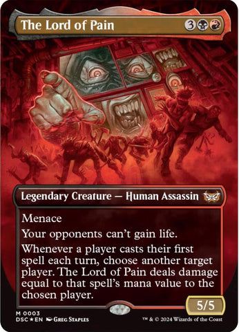 The Lord of Pain 3 (Commander: Duskmourn: House of Horror)  - Borderless Foil