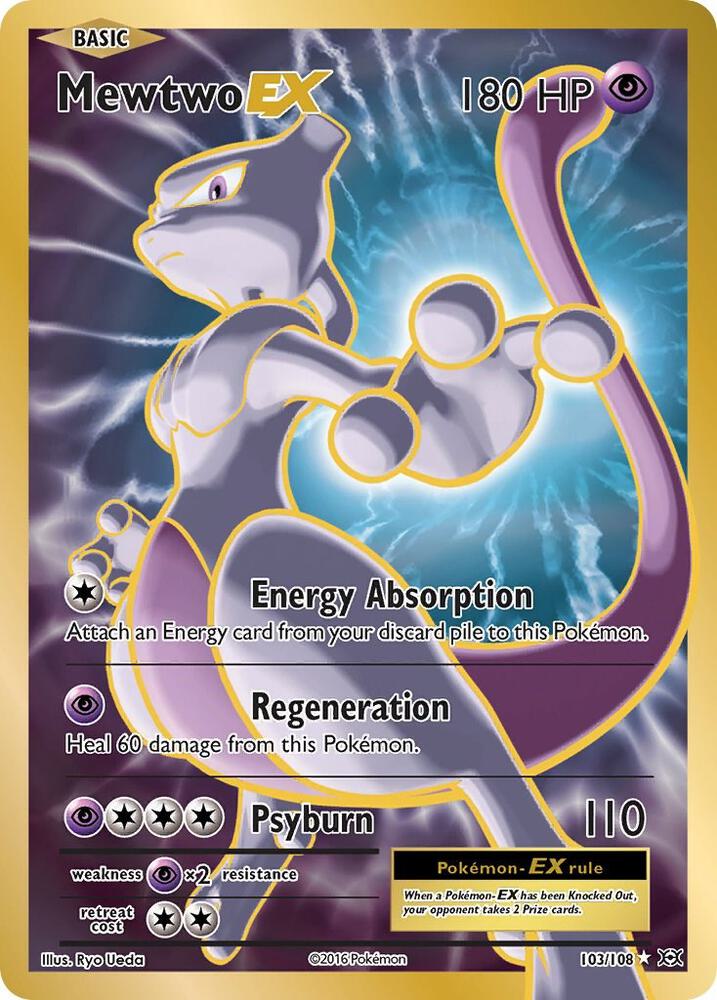 Mewtwo EX 103/108 (XY - Evolutions)  - Holofoil