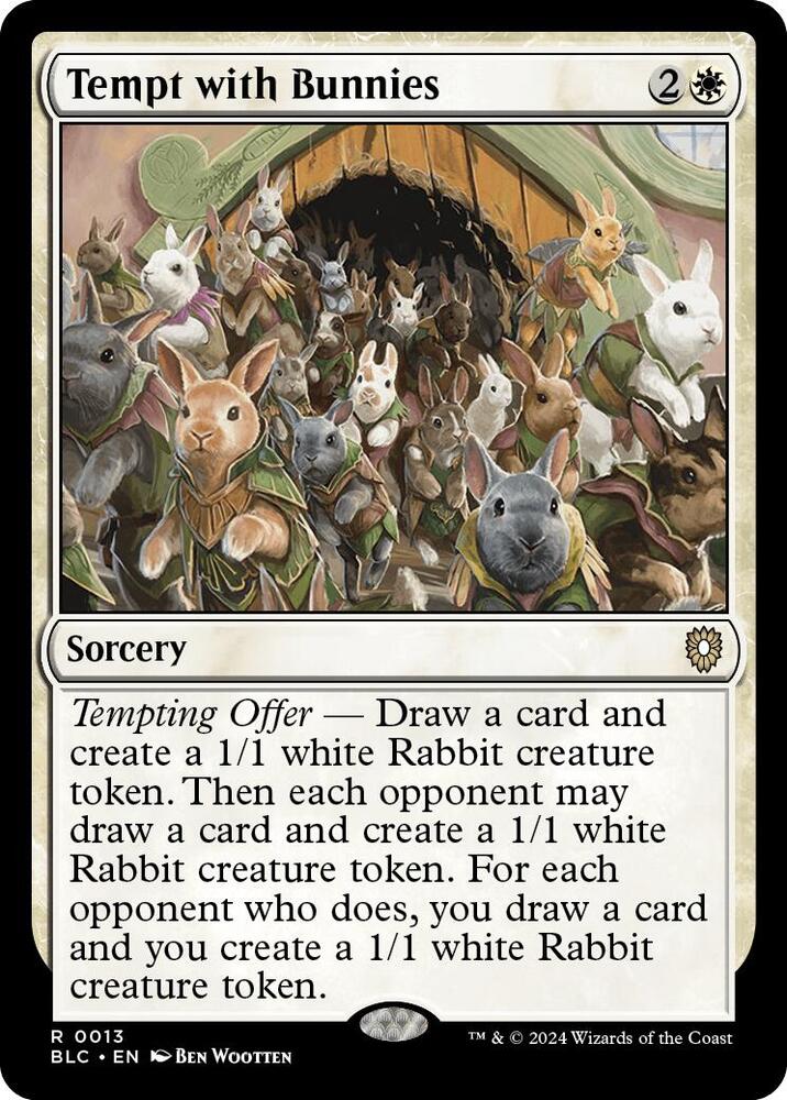 Tempt with Bunnies 13/40 (Commander: Bloomburrow) 