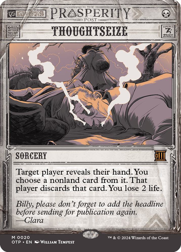 Thoughtseize 20/65 (Outlaws of Thunder Junction: Breaking News)  - Showcase