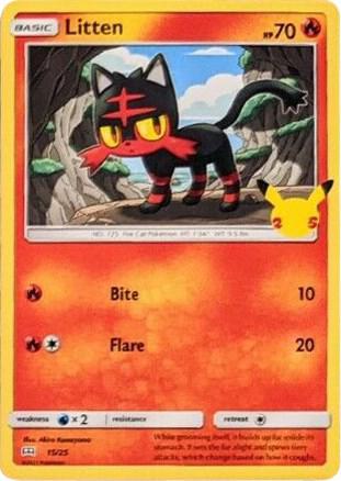 Litten 015/025 (McDonald's 25th Anniversary Promos) 