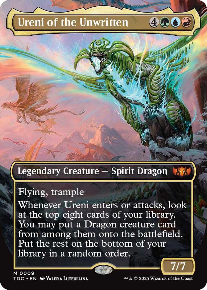 Ureni of the Unwritten 9 (Commander: Tarkir: Dragonstorm)  - Borderless