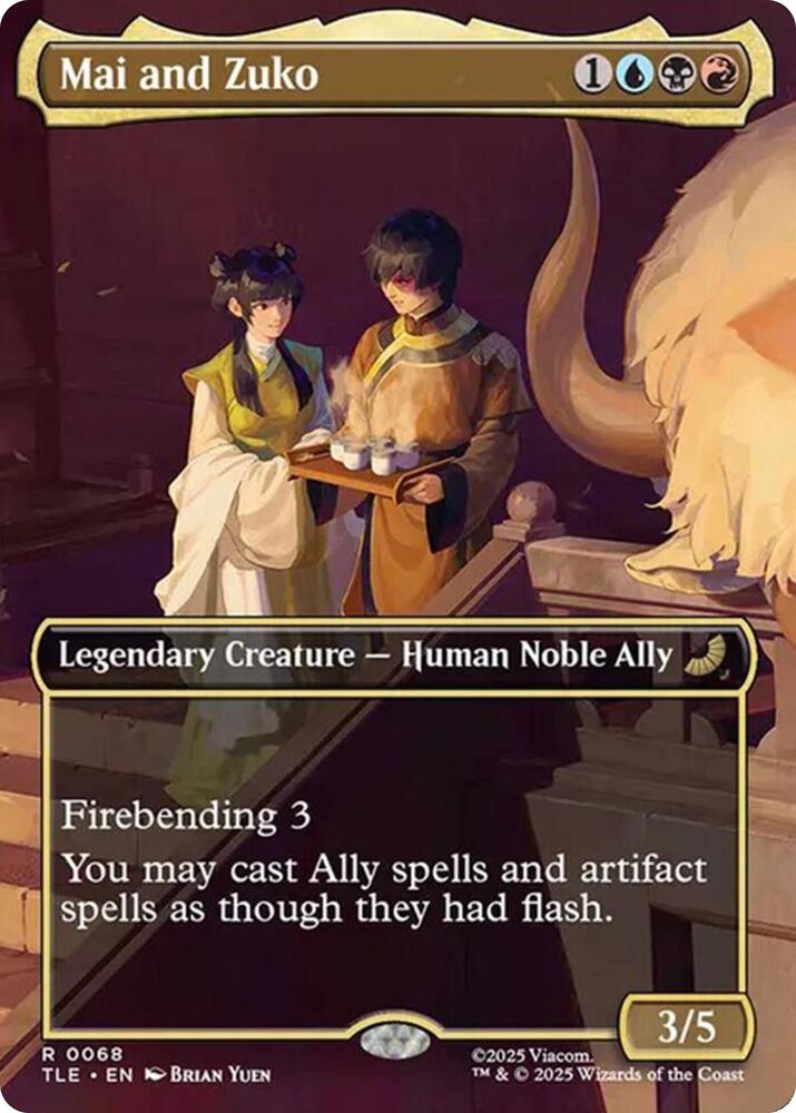 Mai and Zuko  68/317 (Avatar: The Last Airbender: Eternal-Legal)  - Borderless