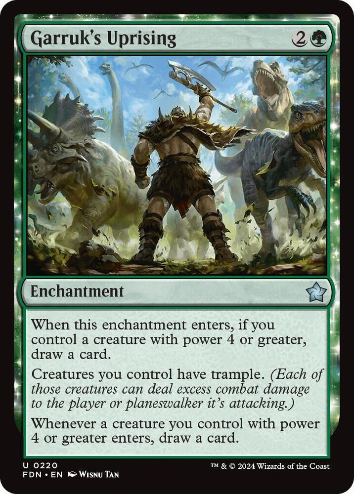 Garruk's Uprising 220 (Foundations)  - Foil