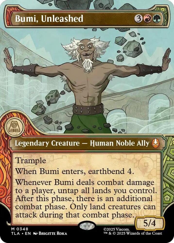 Bumi, Unleashed 348/286 (Avatar: The Last Airbender)  - Showcase Foil