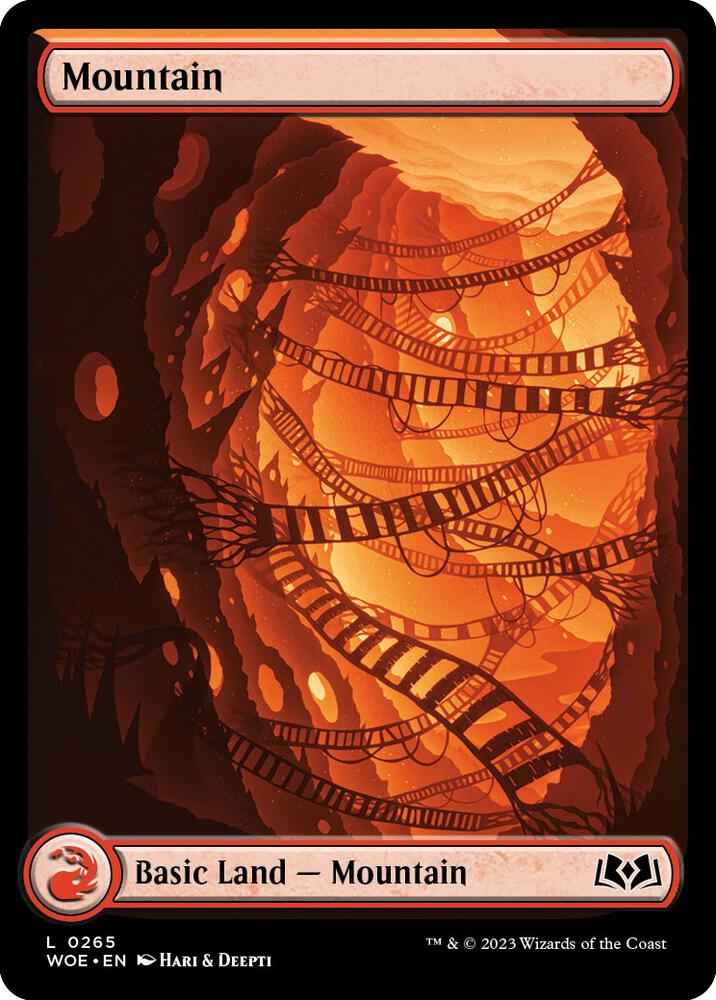 Mountain 0265 265 (Wilds of Eldraine)  - Foil