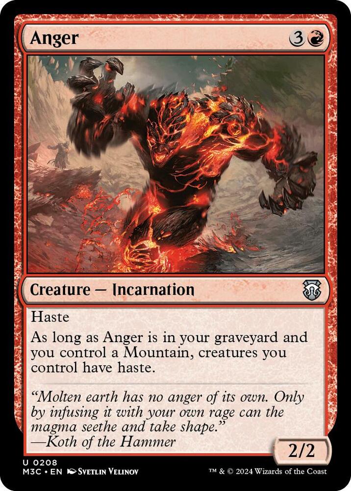 Anger 208/411 (Commander: Modern Horizons 3) 