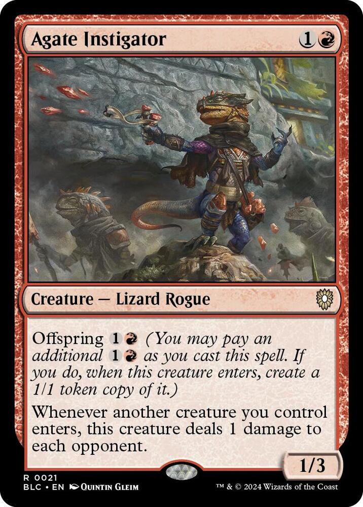 Agate Instigator 21 (Commander: Bloomburrow) 