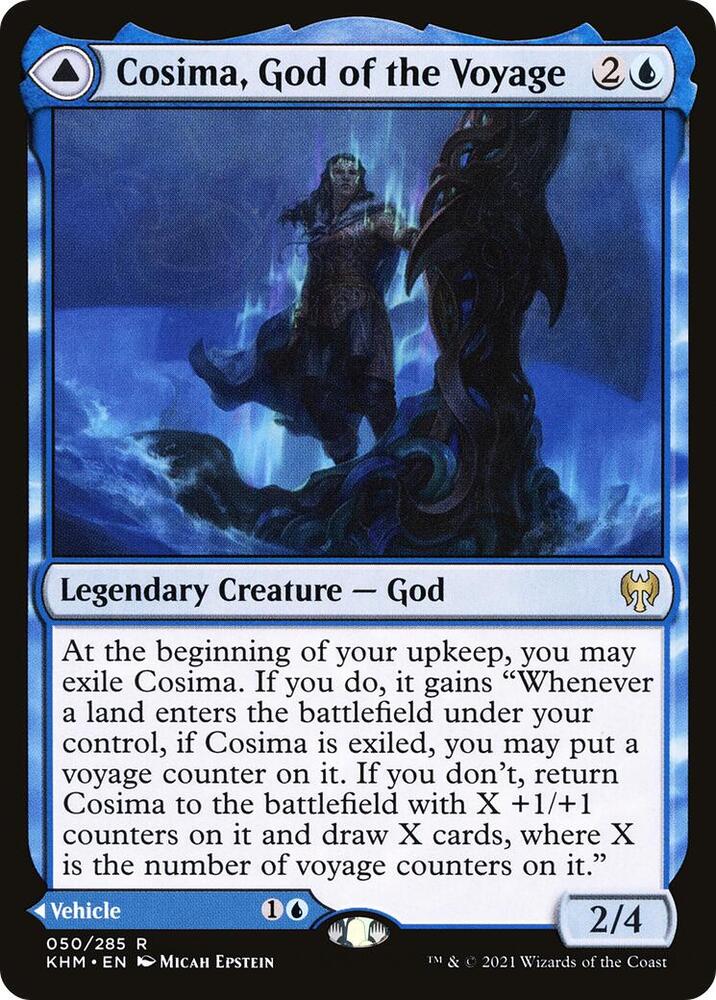 Cosima, God of the Voyage // The Omenkeel 50 (Kaldheim) 