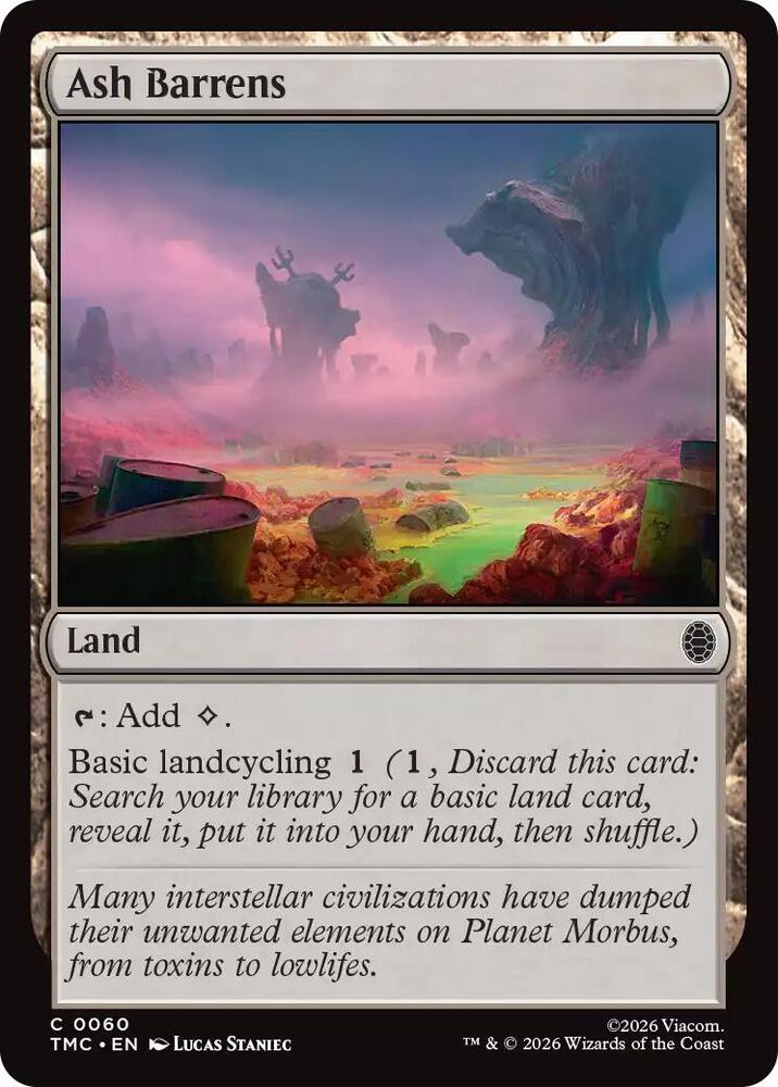 Ash Barrens 60 (Commander: Teenage Mutant Ninja Turtles)  - Foil