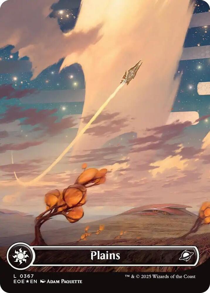 Plains  367/276 (Edge of Eternities)  - Full Art Galaxy Foil