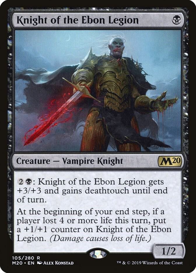 Knight of the Ebon Legion 105/280 (Core Set 2020)  - Foil
