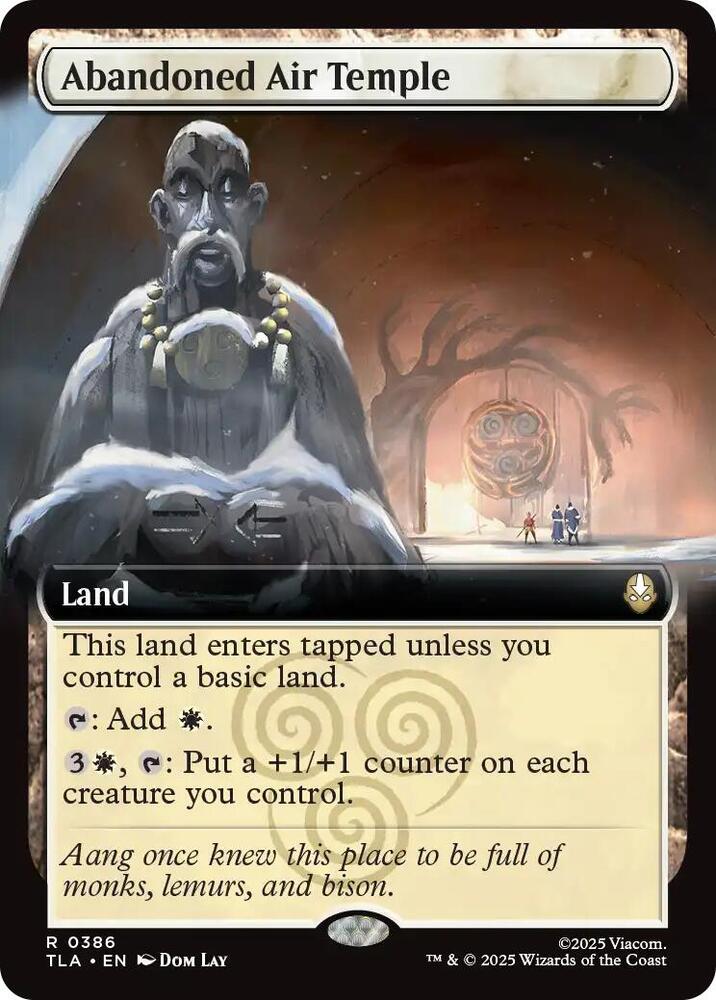 Abandoned Air Temple 386 (Avatar: The Last Airbender)  - Extended Art Foil
