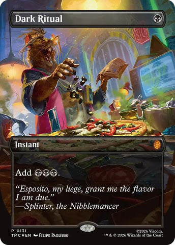 Dark Ritual Borderless 131 (Commander: Teenage Mutant Ninja Turtles)  - Foil