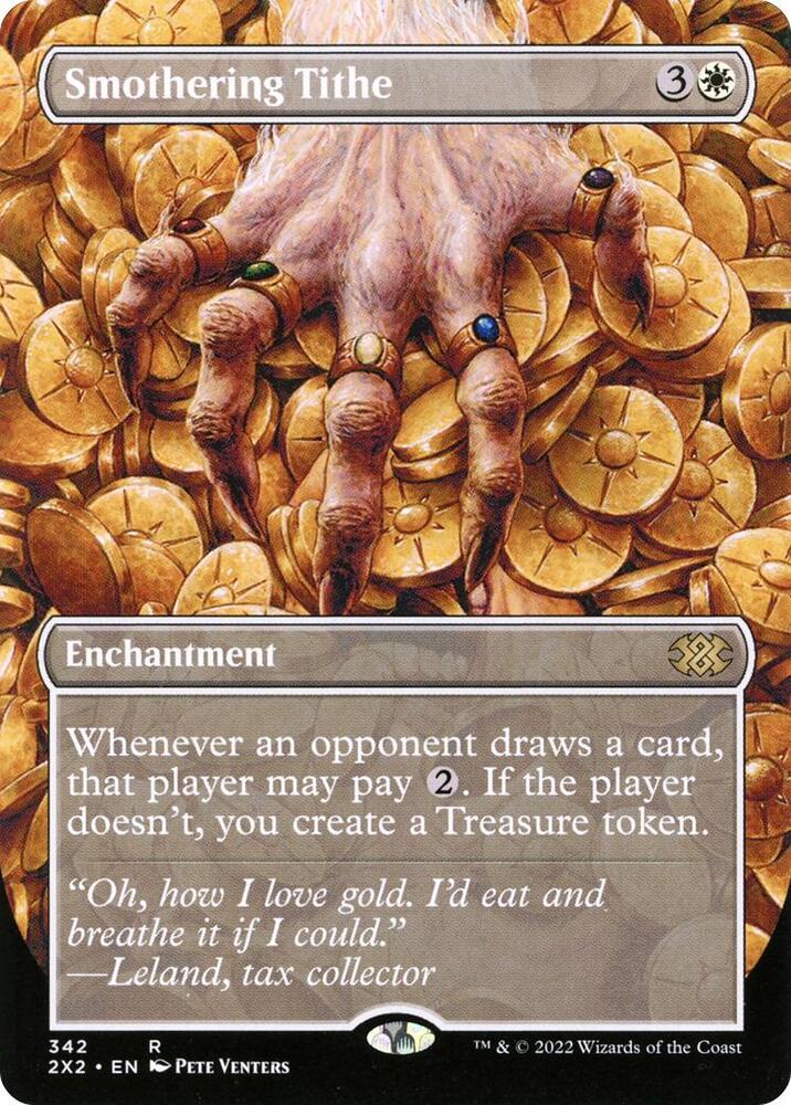 Smothering Tithe Borderless 342 (Double Masters 2022)  - Foil