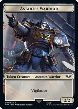 Astartes Warrior 001 Robot Double Sided Token 1 // 23 (Universes Beyond: Warhammer 40,000) 