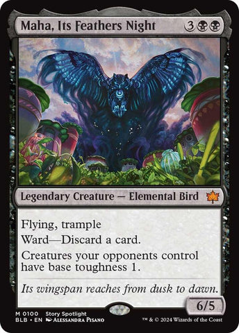 Maha, Its Feathers Night 100 (Bloomburrow)  - Foil