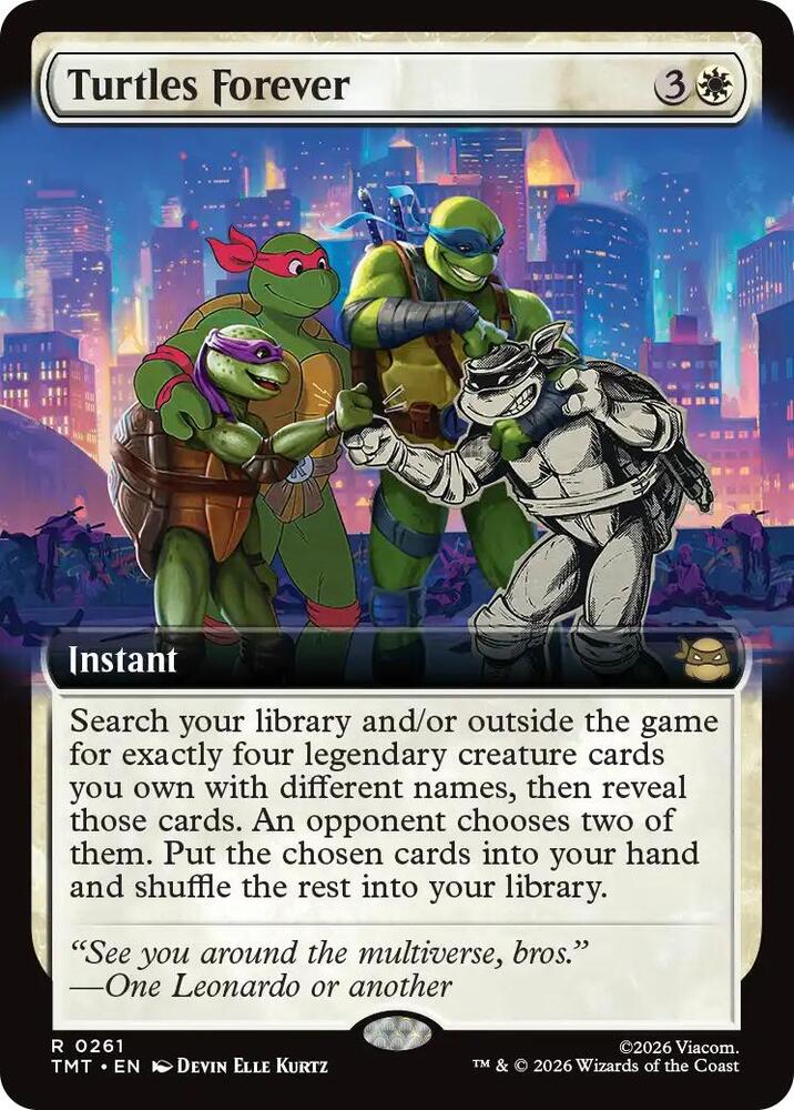 Turtles Forever Extended Art 261/260 (Teenage Mutant Ninja Turtles)  - Extended Art Foil