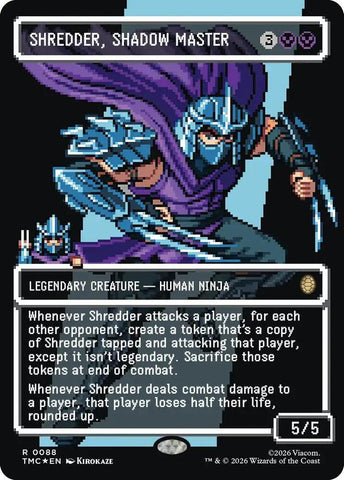 Shredder Shadow Master Borderless  88 (Commander: Teenage Mutant Ninja Turtles)  - Surge Foil