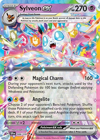 Sylveon ex 086/191 (SV08: Surging Sparks)  - Holofoil
