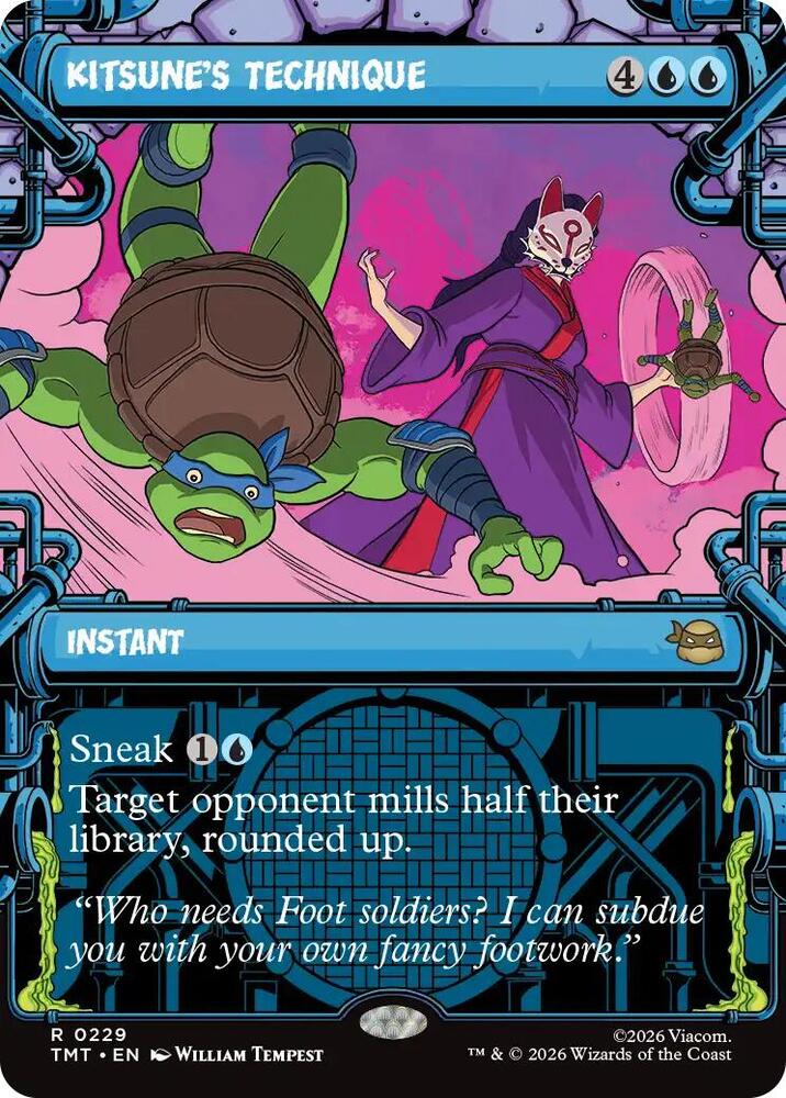 Kitsune's Technique 229/260 (Teenage Mutant Ninja Turtles)  - Showcase Foil