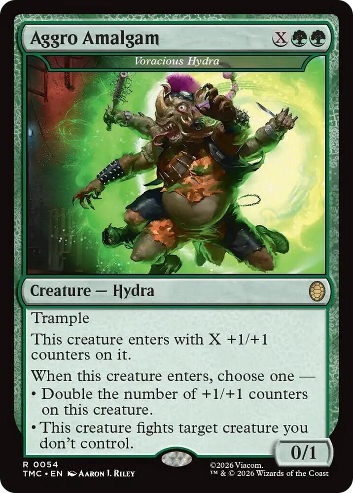 Aggro Amalgam Voracious Hydra (Commander: Teenage Mutant Ninja Turtles) 