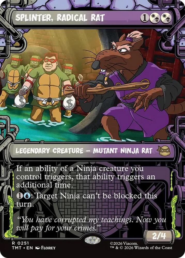 Splinter Radical Rat Showcase (Teenage Mutant Ninja Turtles) 
