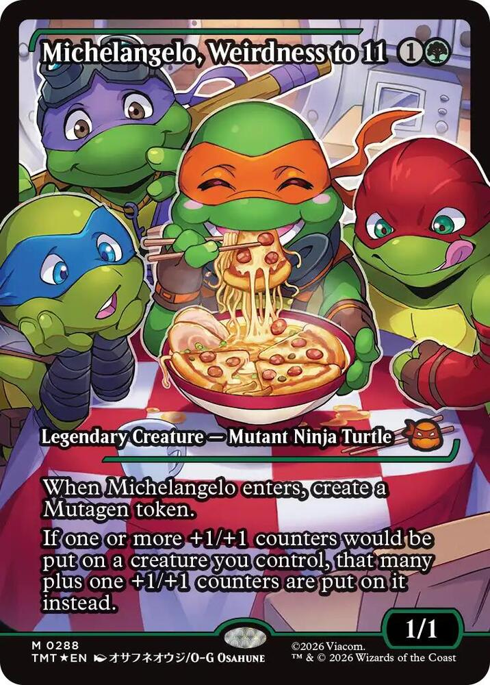 Michelangelo, Weirdness to 11 288 (Teenage Mutant Ninja Turtles)  - Foil
