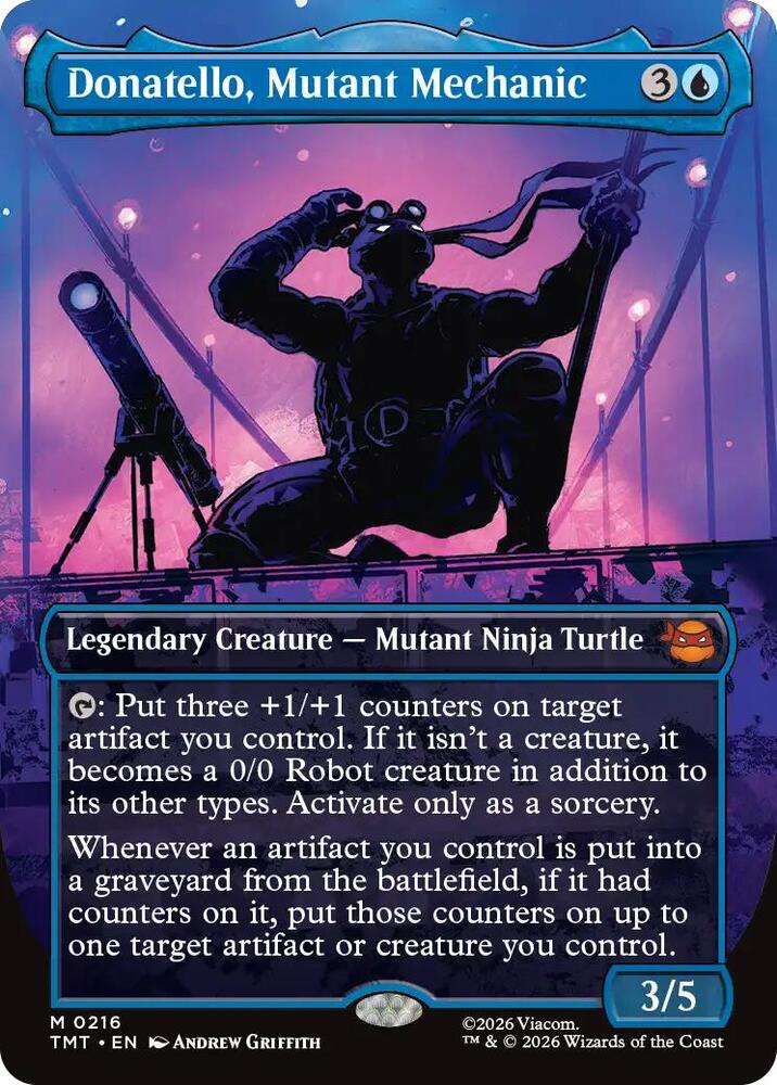 Donatello Mutant Mechanic Borderless 216 (Teenage Mutant Ninja Turtles)  - Foil