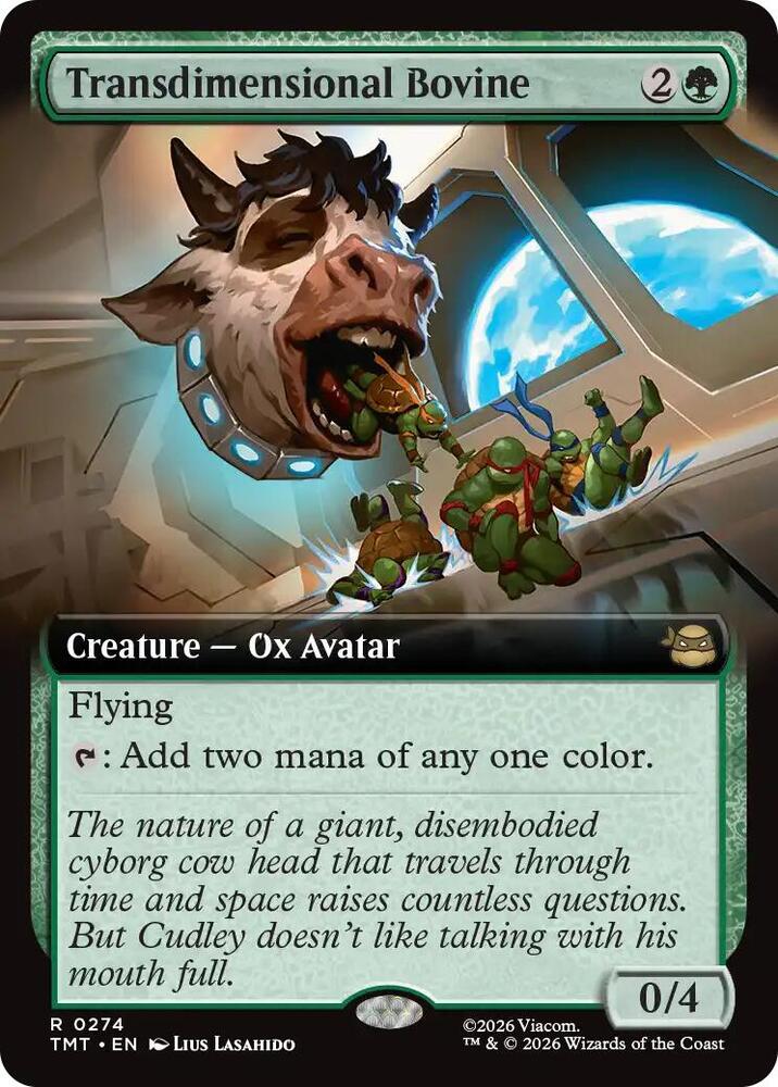 Transdimensional Bovine Extended Art 274 (Teenage Mutant Ninja Turtles)  - Foil