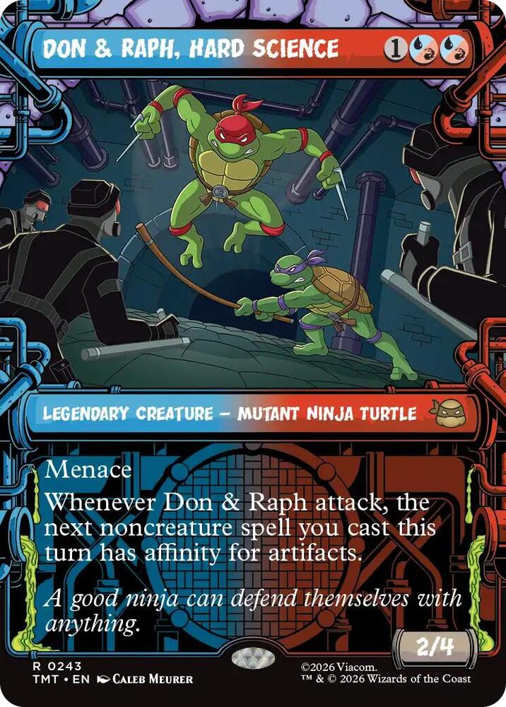 Don and Raph Hard Science  243/260 (Teenage Mutant Ninja Turtles)  - Showcase Foil