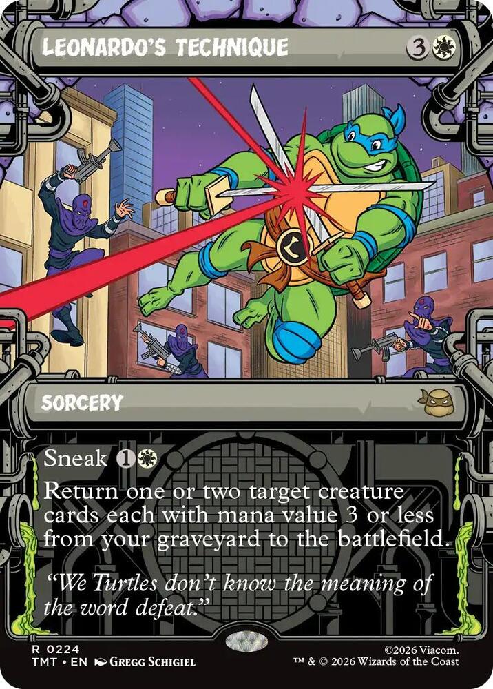 Leonardo's Technique 224/260 (Teenage Mutant Ninja Turtles)  - Showcase