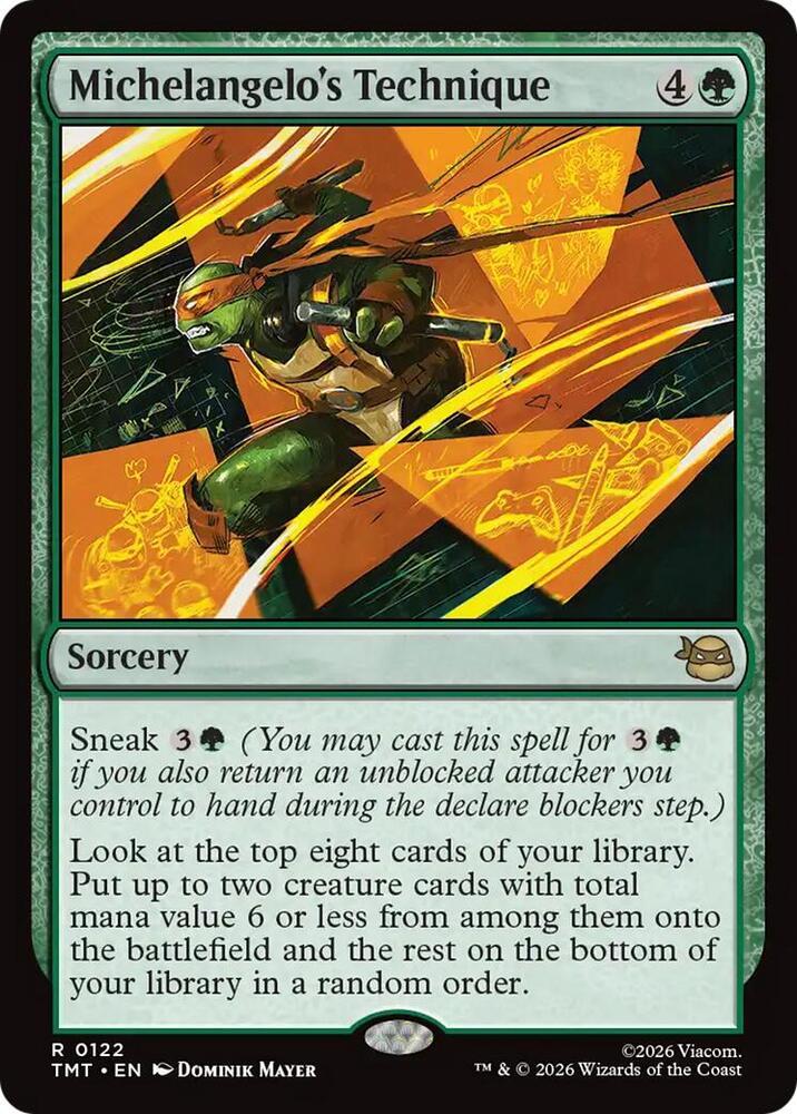 Michelangelos Technique 122 (Teenage Mutant Ninja Turtles)  - Foil