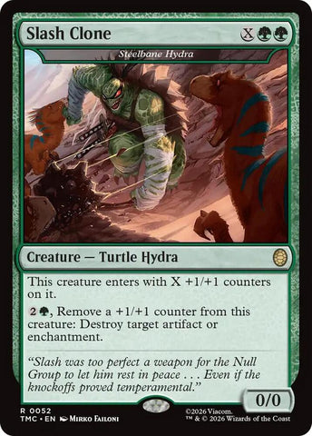 Slash Clone Steelbane Hydra 52/0 (Commander: Teenage Mutant Ninja Turtles)  - Surge Foil