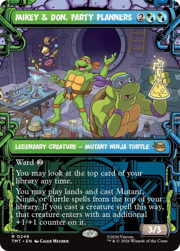 Mikey and Don Party Planners Showcase 246 (Teenage Mutant Ninja Turtles)  - Foil