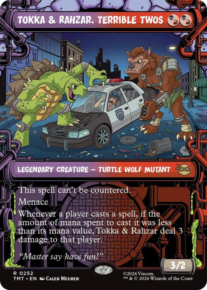 Tokka and Rahzar Terrible Twos Showcase 252 (Teenage Mutant Ninja Turtles) 
