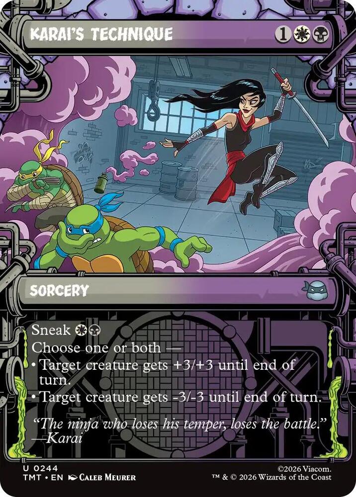 Karai's Technique 244/260 (Teenage Mutant Ninja Turtles)  - Showcase Foil