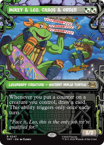 Mikey and Leo, Chaos and Order 247 (Teenage Mutant Ninja Turtles)  - Showcase Foil