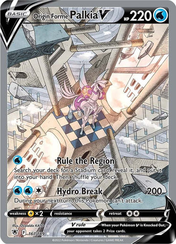 Origin Forme Palkia V Alternate Full Art 167/189 (SWSH10: Astral Radiance)  - Holofoil