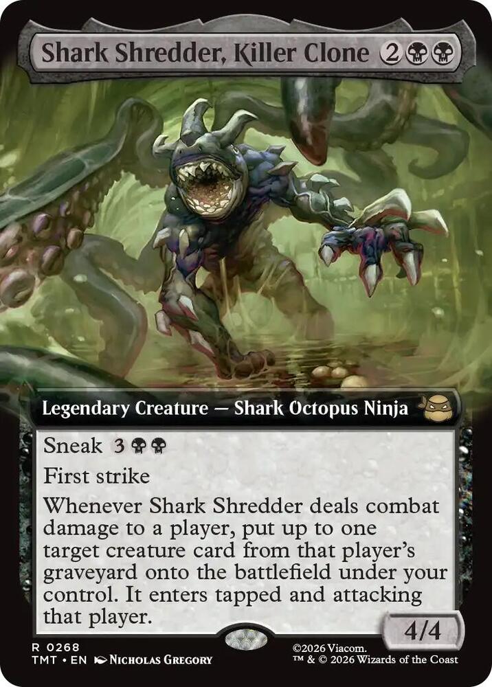 Shark Shredder, Killer Clone 268/260 (Teenage Mutant Ninja Turtles)  - Extended Art