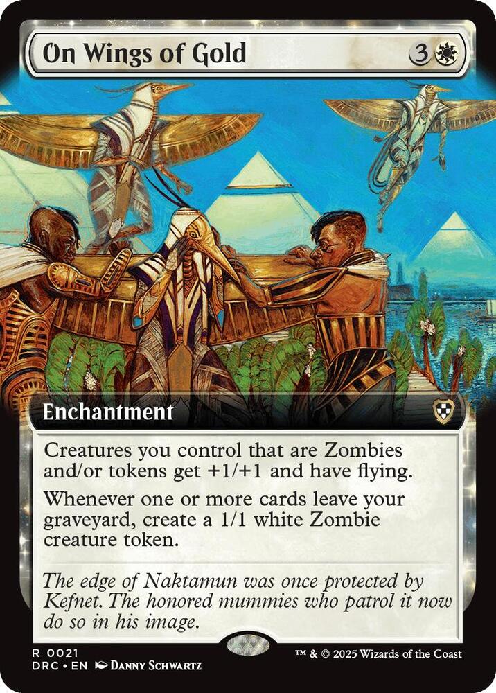 On Wings of Gold 21/187 (Commander: Aetherdrift)  - Extended Art